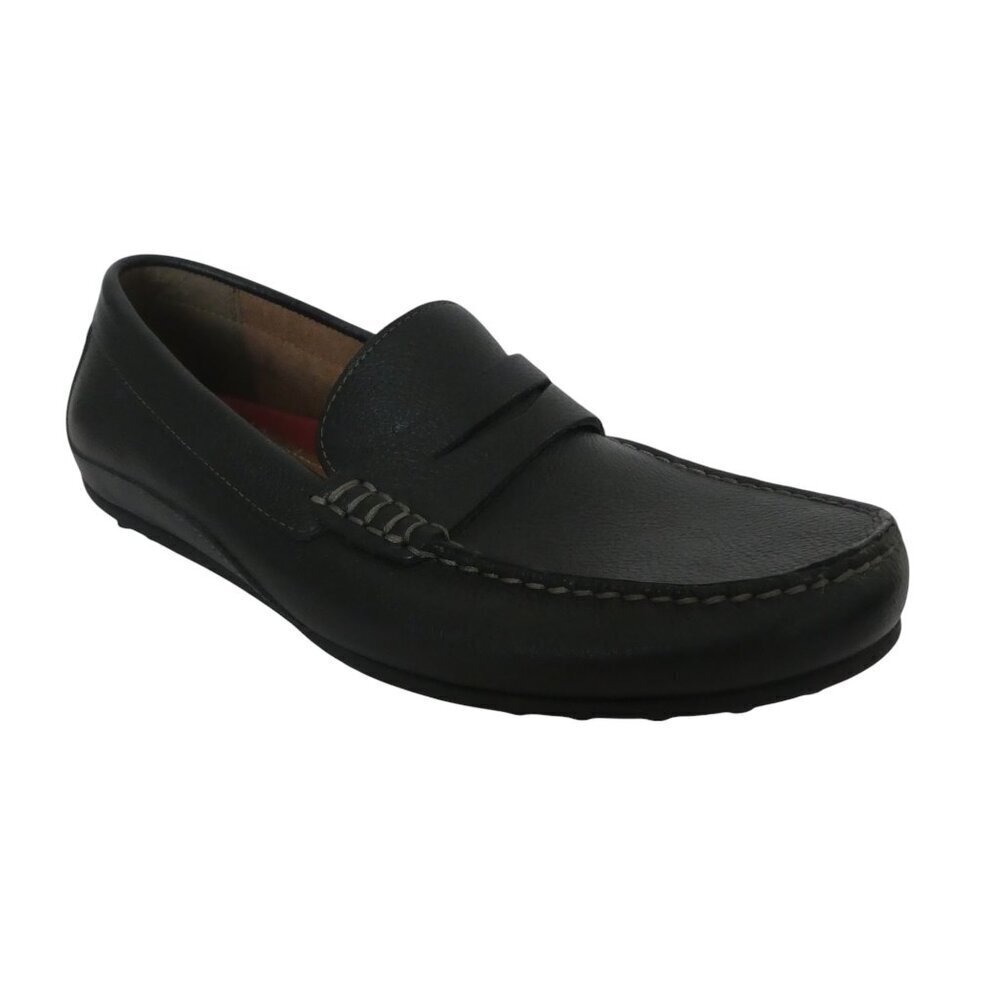 Florsheim Black Leather Driving Penny Loafers Mens 9.5